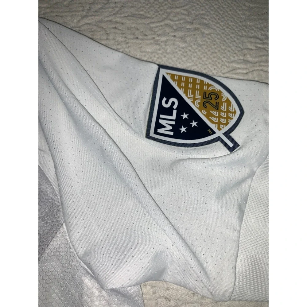 Adidas LA Galaxy 2020 2021 Primary Authentic Jersey Mens Small White Silver Sash